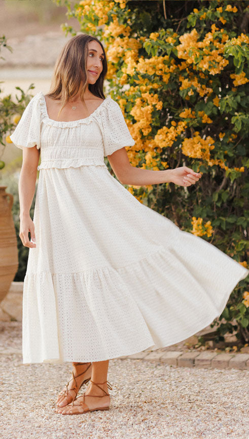 ivory rockabilly dress Tenley Dress | Ivory
