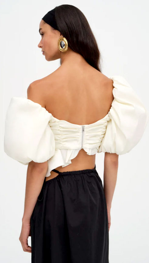 For Love and Lemons | Judith Crop Blouse – Nouveau and Vintage