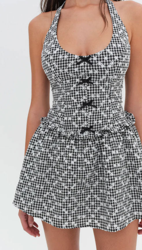 Janice Halter Mini Dress | For Love and Lemons Janice Halter Mini Dress | For Love and Lemons