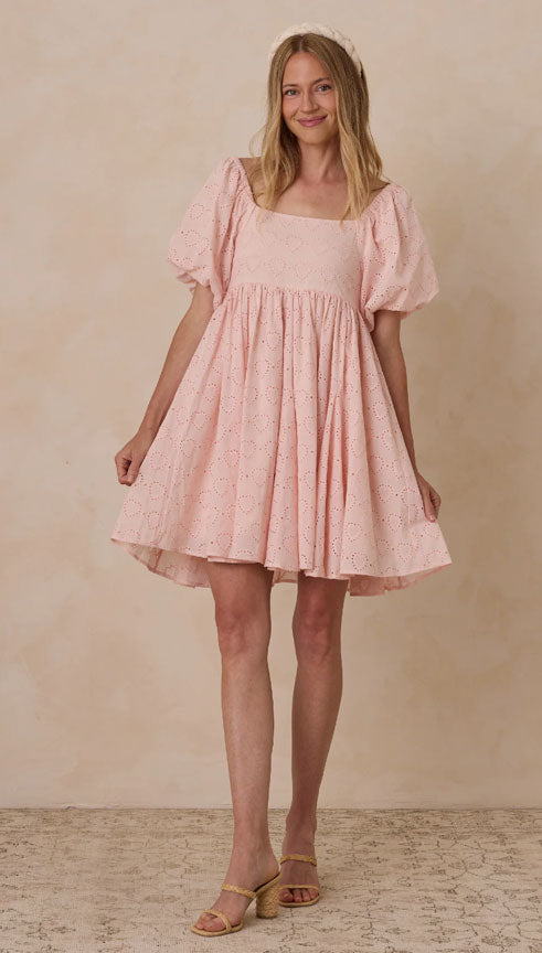 noralee pink dress Noralee Beatrice Midi Dress