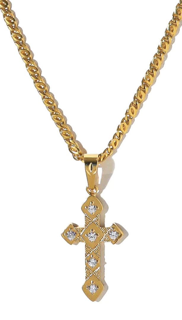 Vanessa Mooney The Angle Cross Necklace