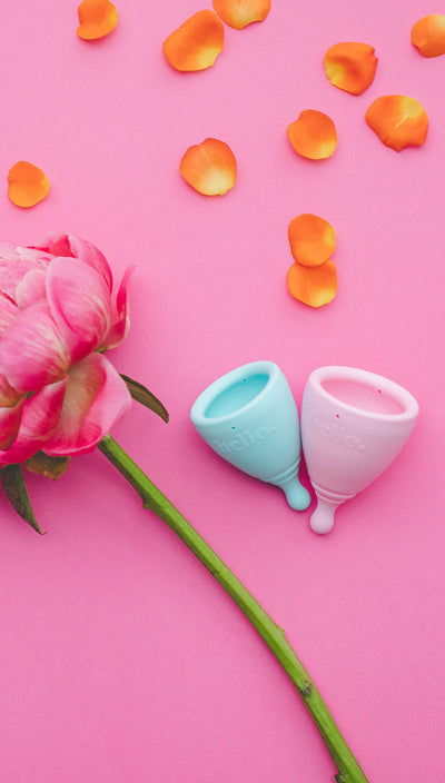 Hello. Menstrual Cup Small + Large Mix Pack