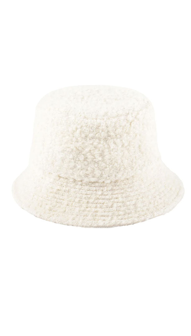 LACK OF COLOR SHORE BUCKET - IVORY BOUCLE