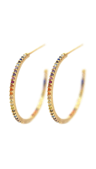 RAINBOW Hoop Earrings | Tai Jewelry