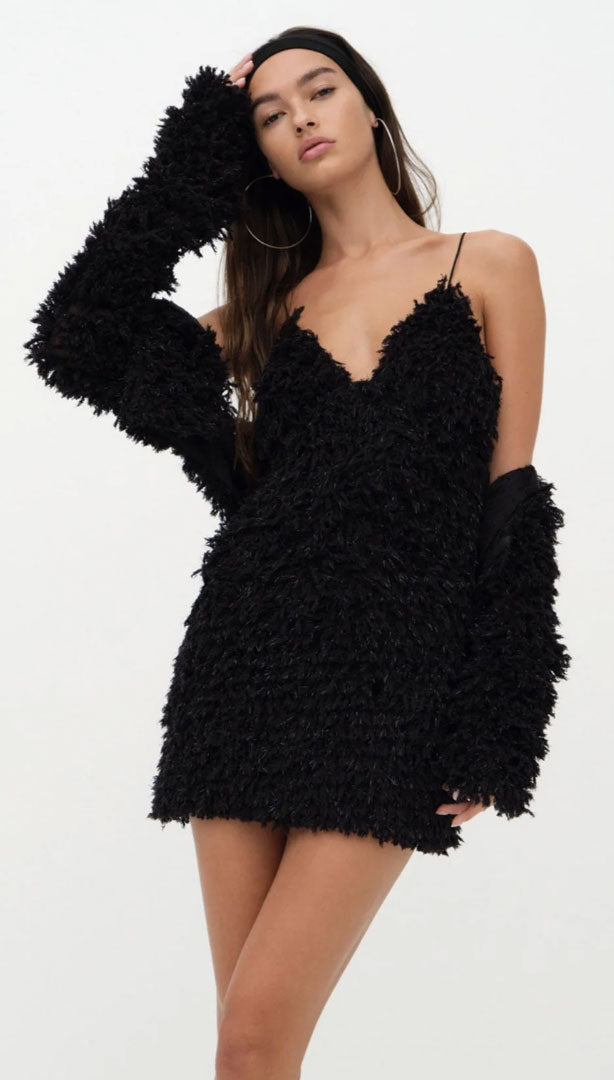For Love & Lemons Kamara Mini Dress at Free People in Black, Size: XS
