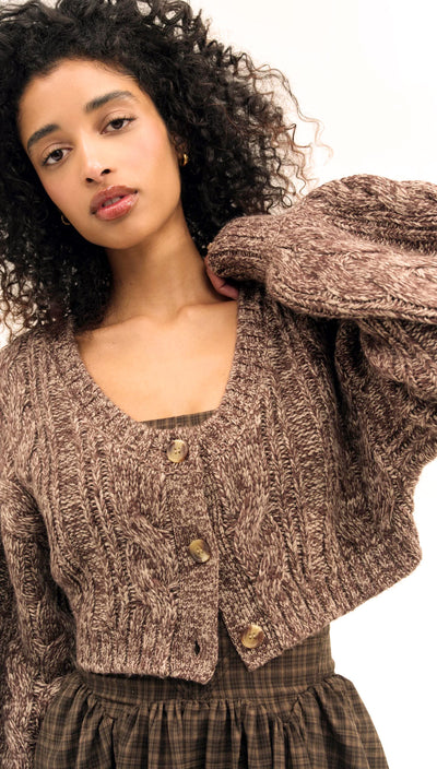 Nathalie Knit Cropped Cardigan