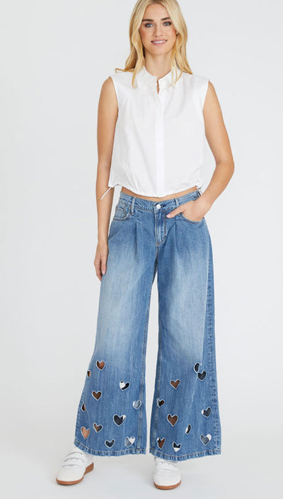 Eloise Heart Cutout Jeans | Driftwood Jeans