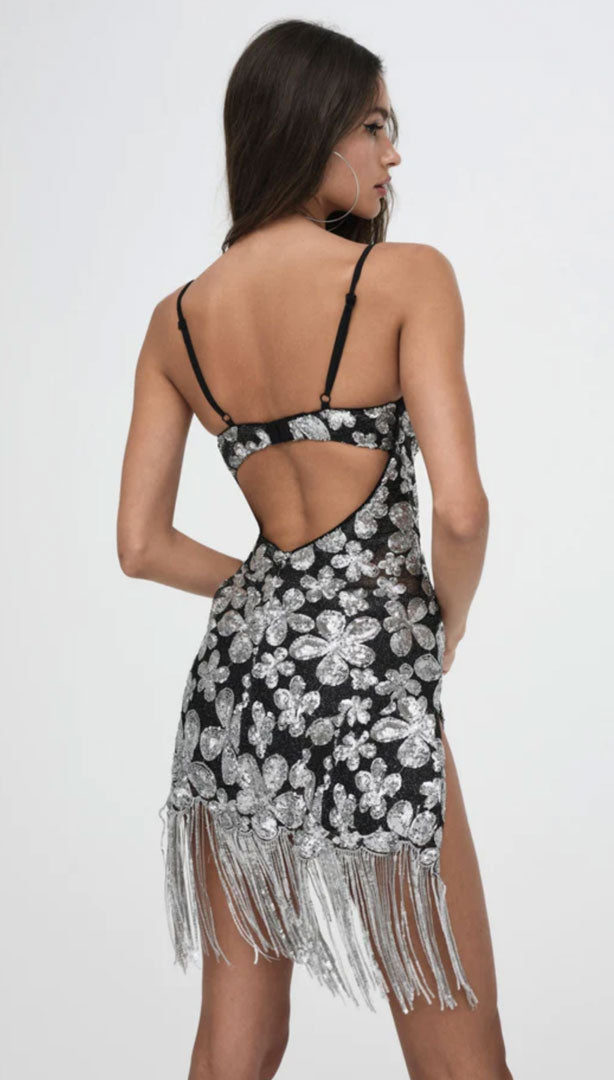For Love and Lemons Colette Mini Dress | SILVER DISCO DRESS Nouveau and Vintage For Love and Lemons Colette Mini Dress | SILVER DISCO DRESS Nouveau and Vintage