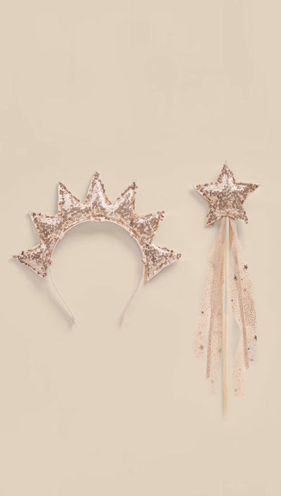 Sun Crown & Wand | Dusty Rose | Noralee