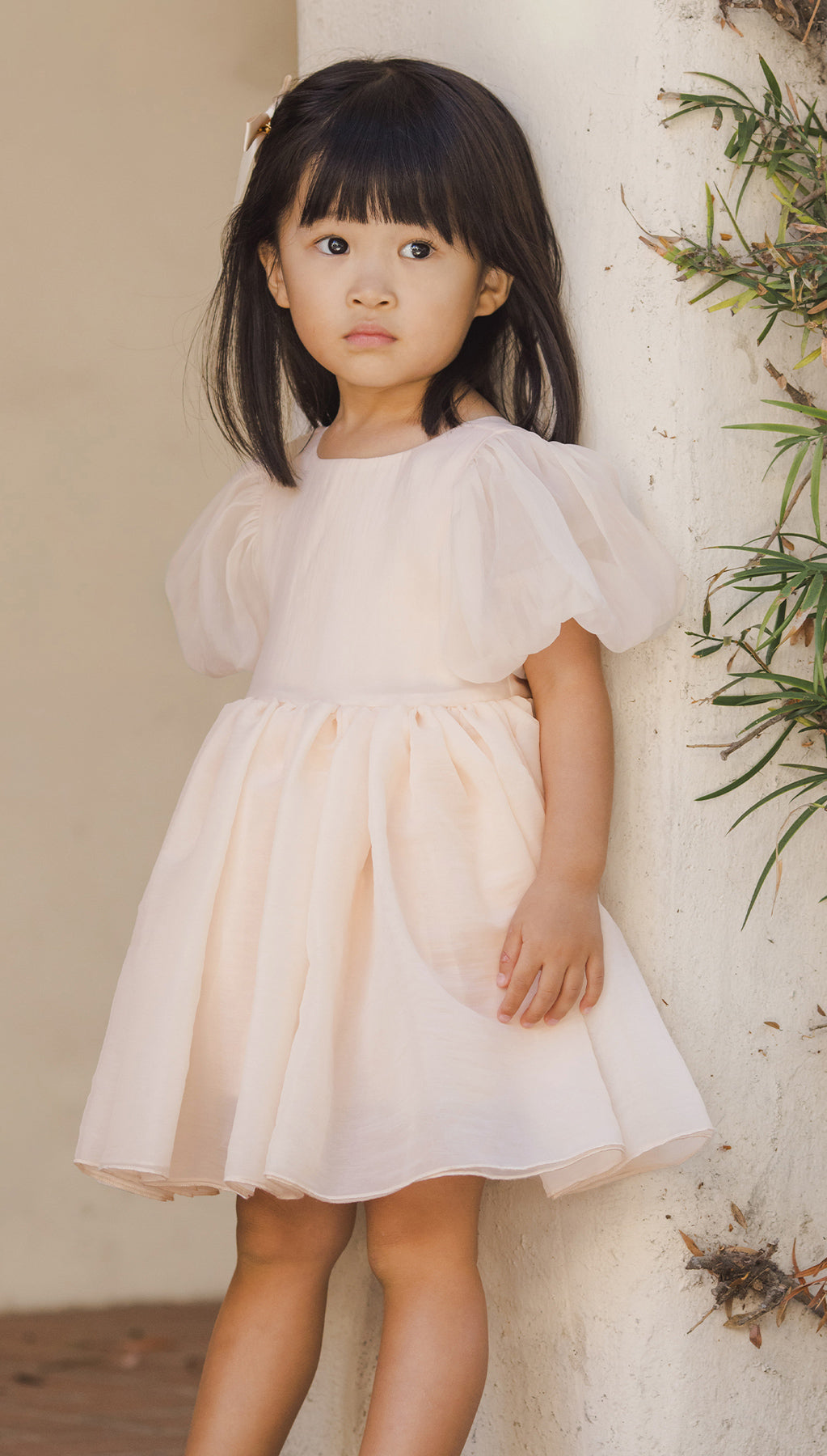 Sofia Dress Blush with Tulle Skirt