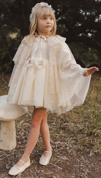 Tulle Cape | Champagne Stars | Noralee