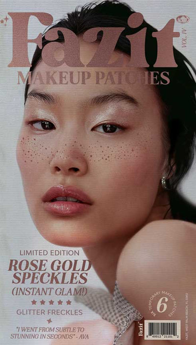 Rose Gold Glitter Freckles Makeup Patches | Celebrity Beauty | Fazit