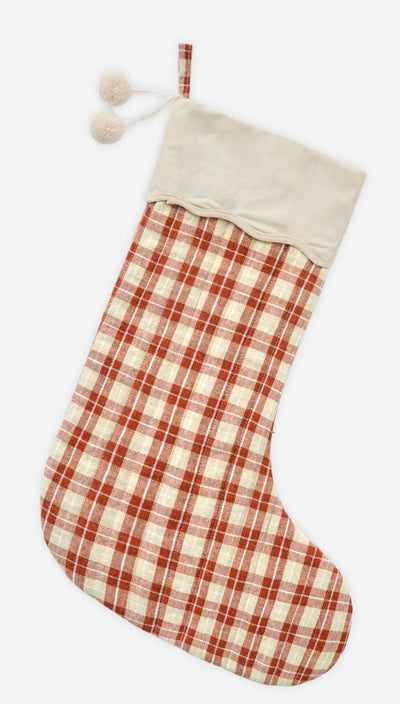 Rylee and Cru | Christmas Stocking | Red Plaid