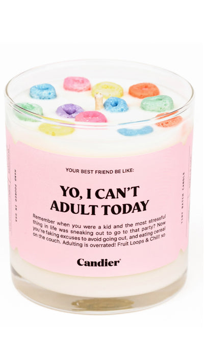 “CANT ADULT CEREAL CANDLE” CANDLE | Ryan Porter