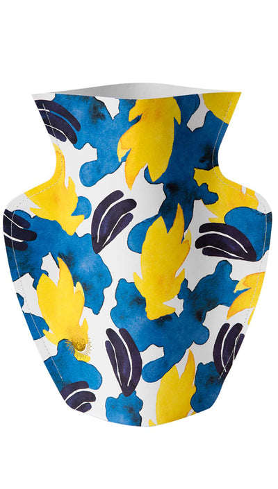 LIGURIA Paper Flower Vase Octaevo Cameo Nouveau 