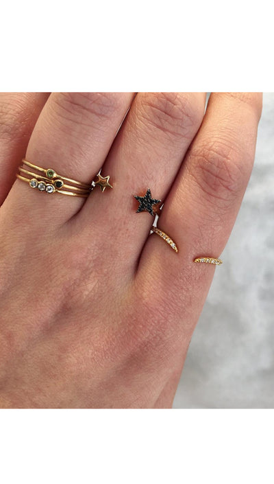 Tai Double Star Rose Gold Ring