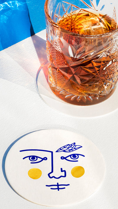 Janus Paper Drink Coasters by Octaevo