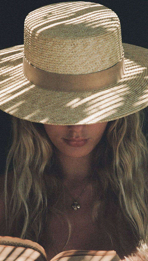 THE SPENCER BOATER SUEDE Lack Of Color Straw Hat Collection