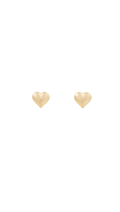 Lucy heart stud earrings | five and two jewelry