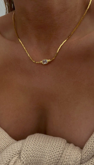 Luv AJ THE CAMILLE CHAIN NECKLACE- GOLD