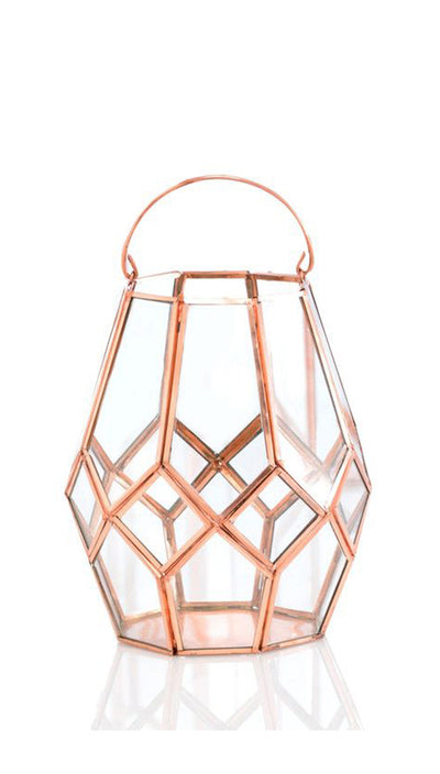 Shimmering Copper Lantern